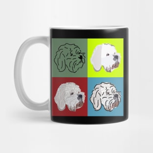 Cavachon Bichon Frise White Dog Four Faces Mug